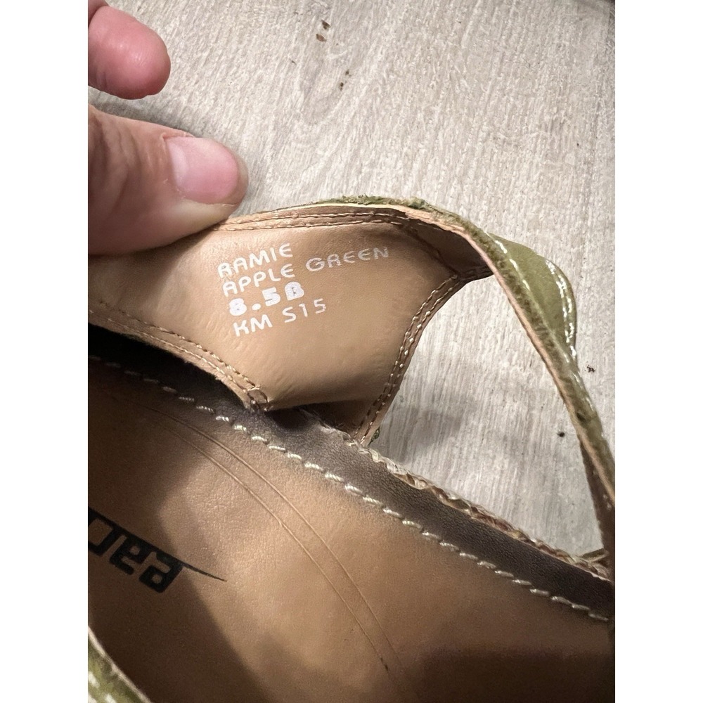 Earth Origins Sandals Womens SZ 8.5B Green Leather Coastal Comfort Shoes - Picture 5 of 8